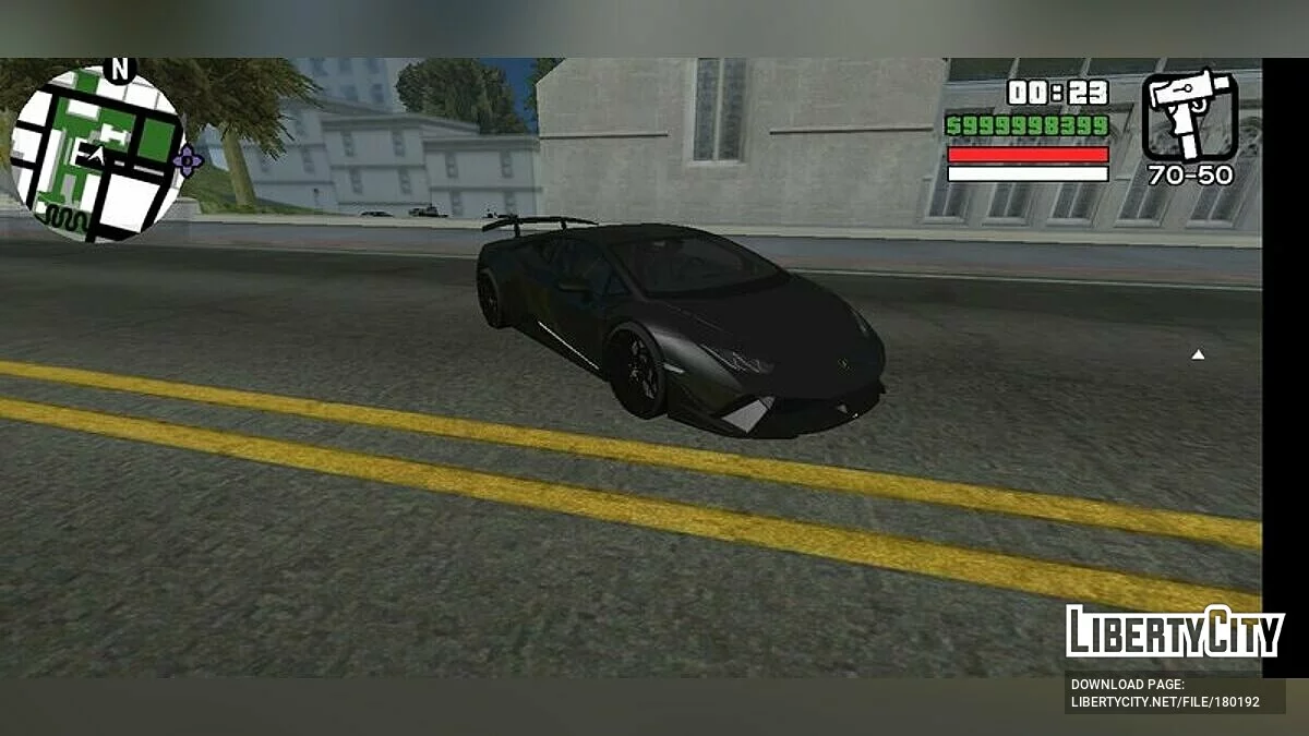 Lamborghini Huracan HD (только DFF) / GTA San Andreas (iOS, Android)
