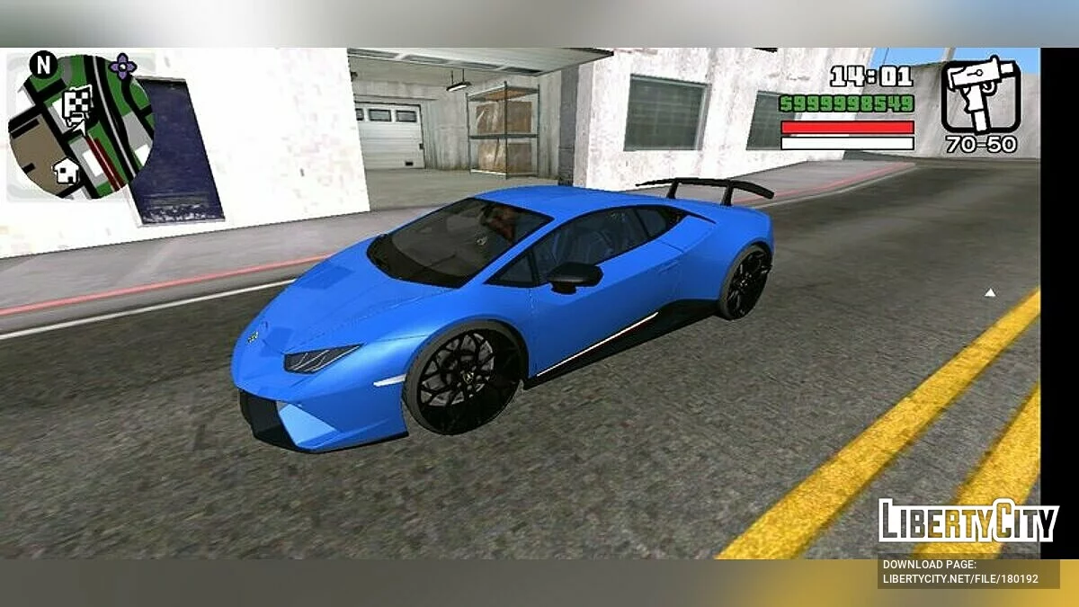 Lamborghini Huracan HD (только DFF) / GTA San Andreas (iOS, Android)