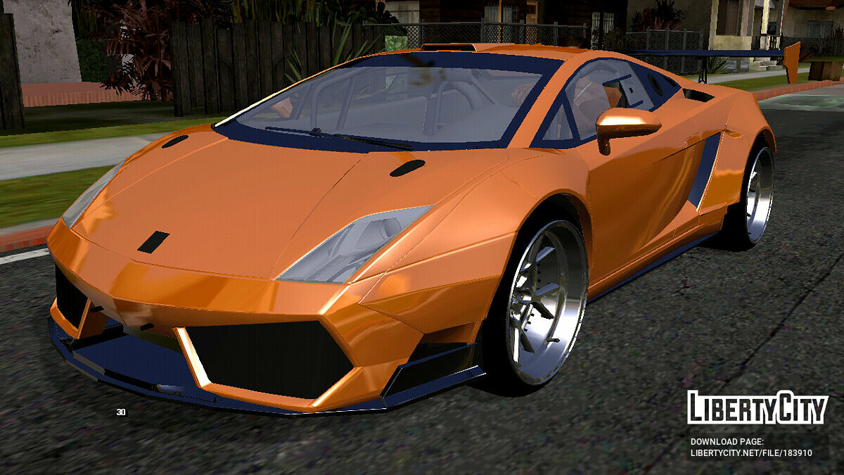 Скачать Lamborghini Gallardo Liberty Walk (только DFF) для GTA San Andreas  (iOS, Android)