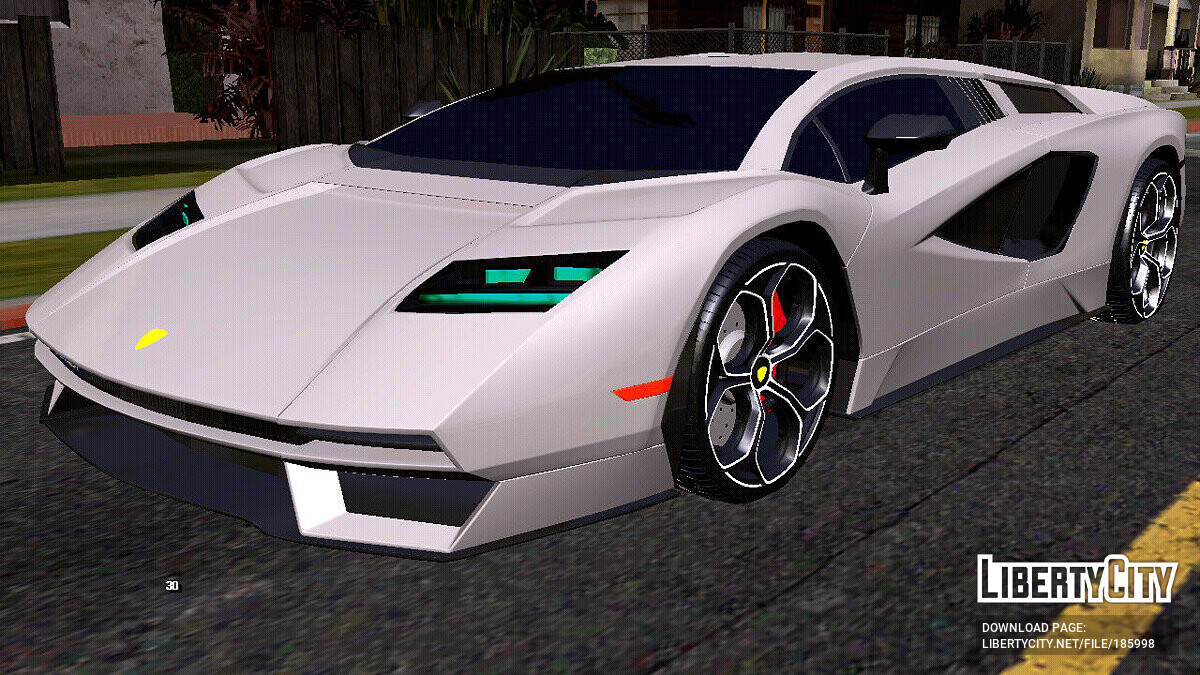 Lamborghini Countach 2022 (только DFF) для GTA San Andreas (iOS, Android) - Картинка #1