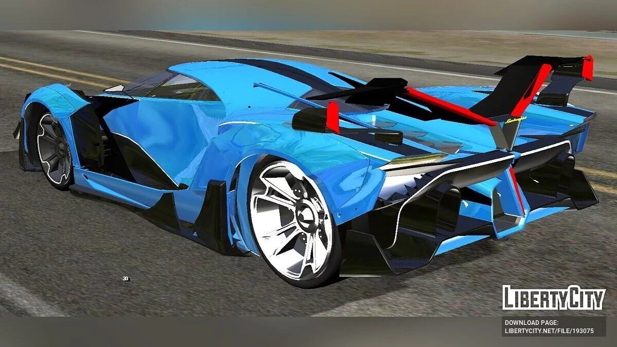 Lamborghini V12 Vision GT (только DFF) / GTA San Andreas (iOS, Android)