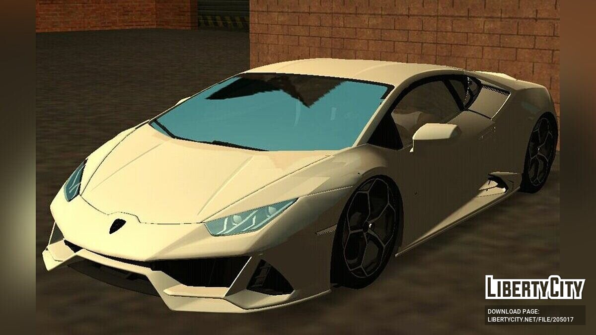 Скачать Lamborghini Huracan Evo (только DFF) для GTA San Andreas (iOS,  Android)