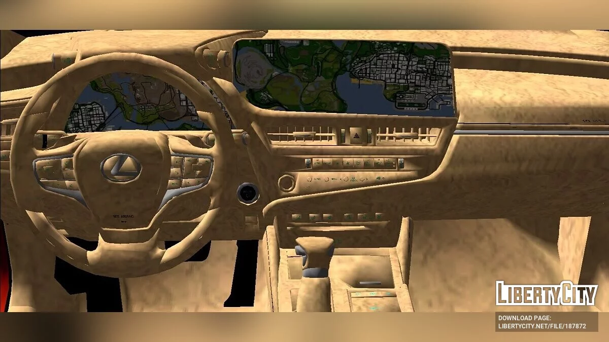 Lexus ES300H 2023 (только DFF) / GTA San Andreas (iOS, Android)