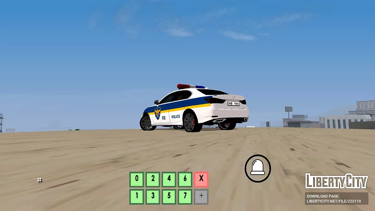 2018 Lexus LS Korean Police / GTA San Andreas (iOS, Android)