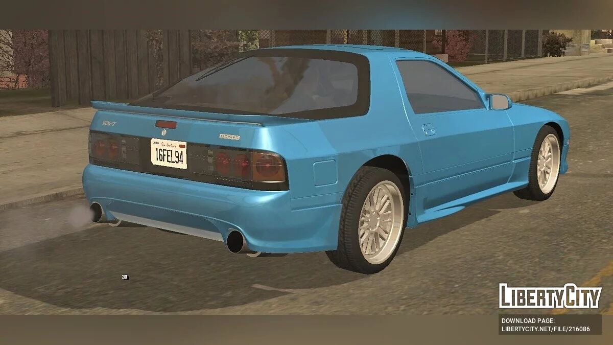 Mazda RX-7 (FC) '85 (только DFF) / GTA San Andreas (iOS, Android)