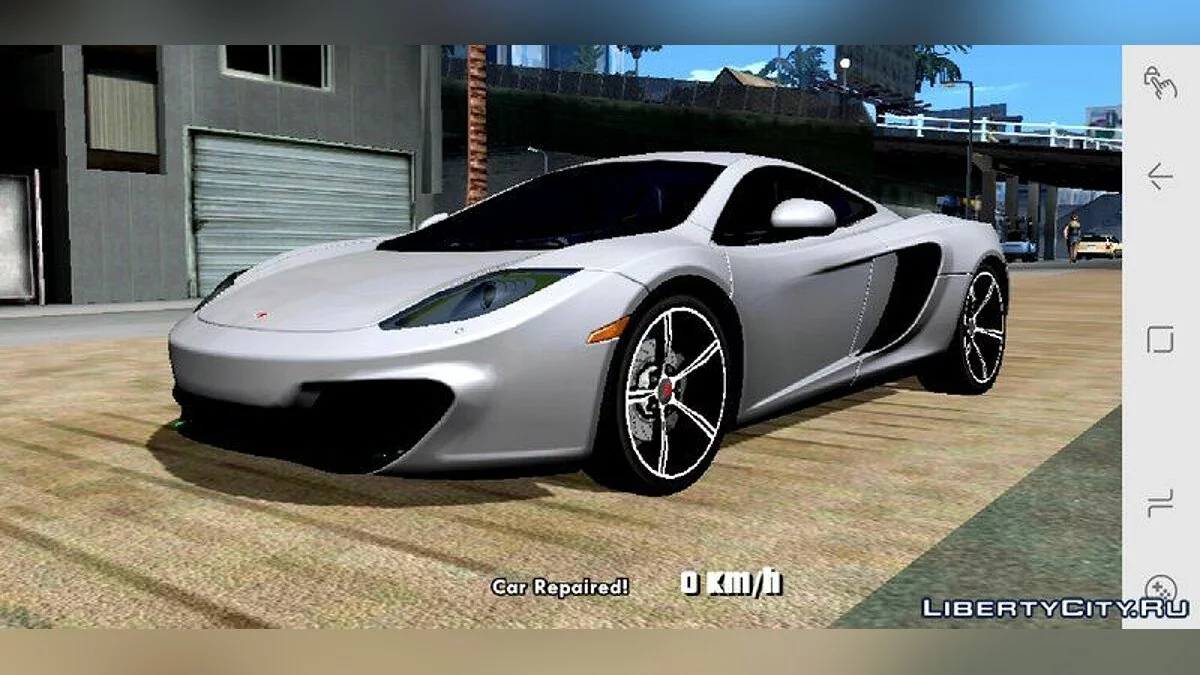McLaren MP4 - 12C Gawai for Mobile / GTA San Andreas (iOS, Android)