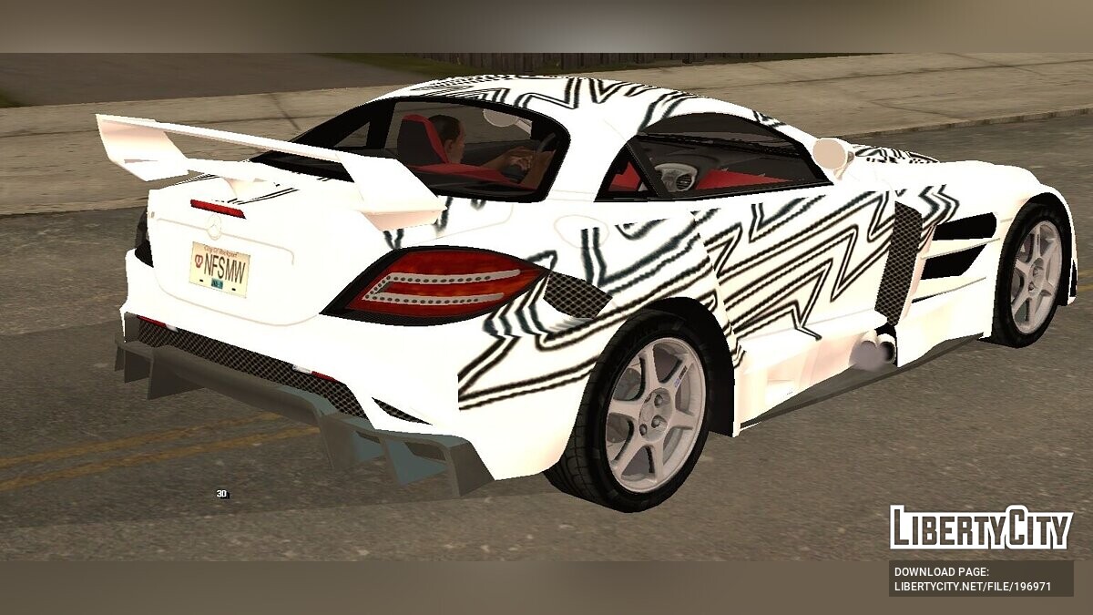 Скачать SLR McLaren Bull NFS MW для GTA San Andreas (iOS, Android)