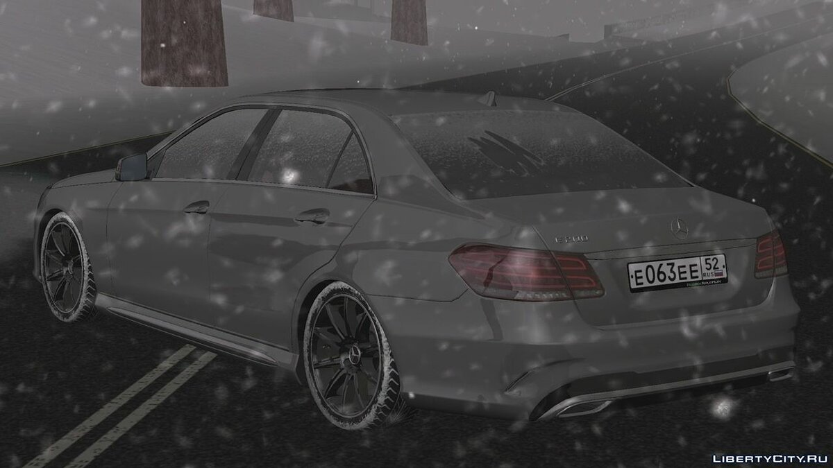 Mercedes-Benz E200 (Зимняя версия) для GTA San Andreas (iOS, Android) - Картинка #4