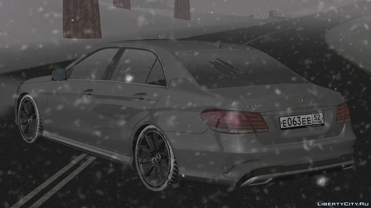 Mercedes-Benz E200 (Зимняя версия) / GTA San Andreas (iOS, Android)
