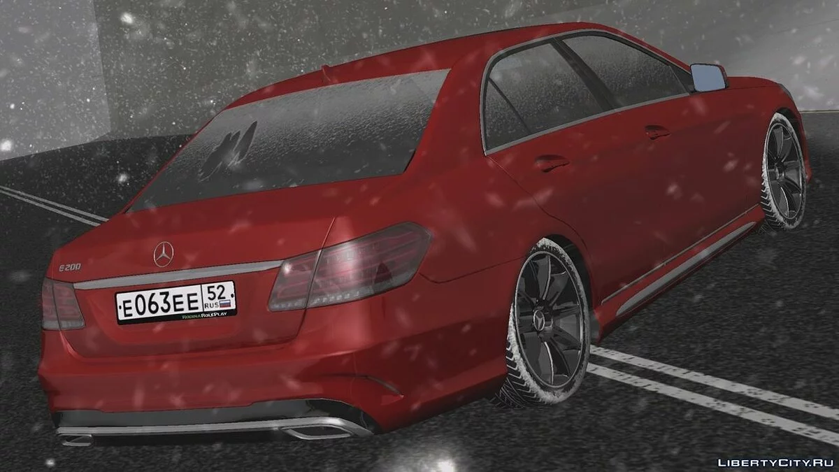 Mercedes-Benz E200 (Зимняя версия) / GTA San Andreas (iOS, Android)