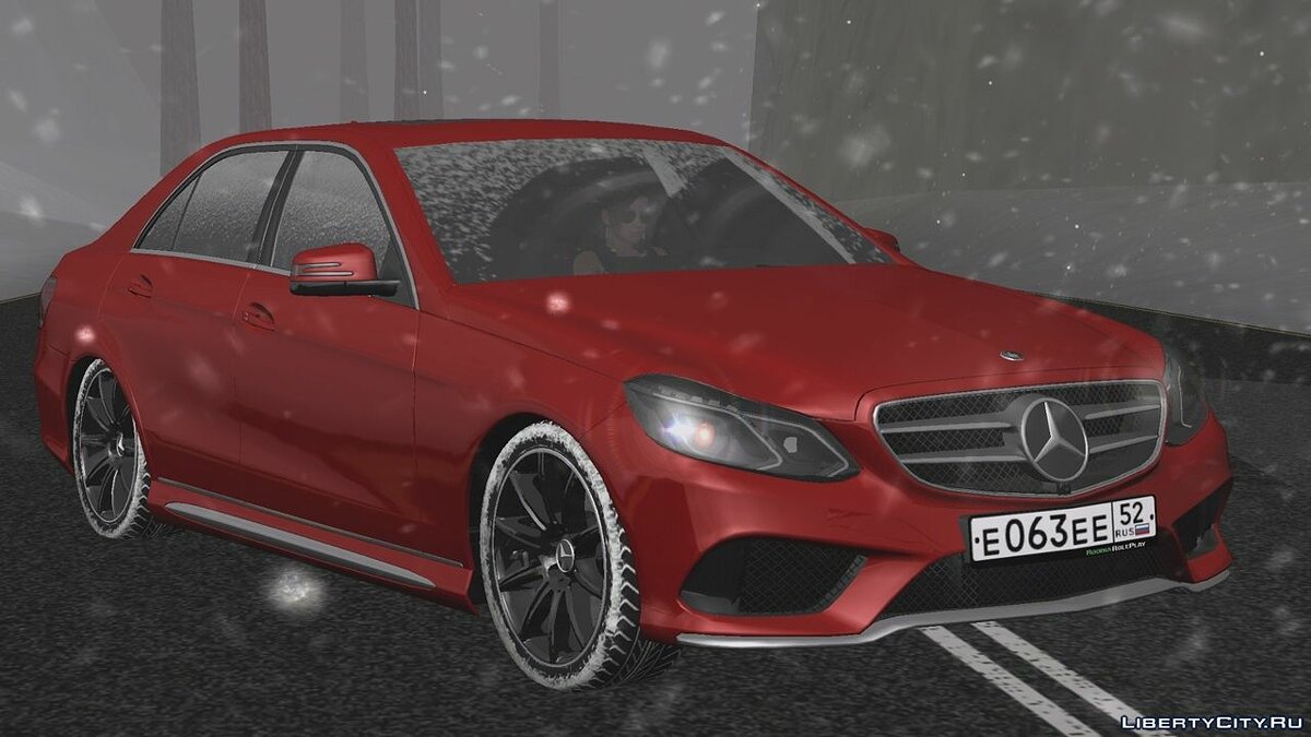 Mercedes-Benz E200 (Зимняя версия) для GTA San Andreas (iOS, Android) - Картинка #1