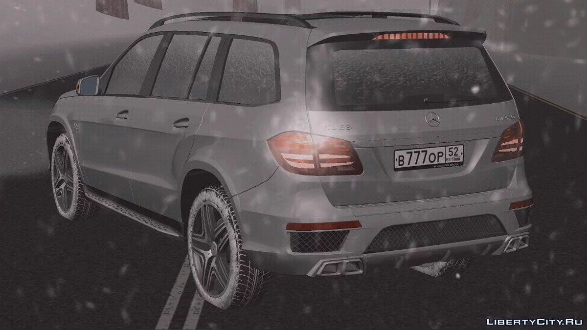 Mercedes-Benz GL63 AMG (Зимняя версия) / GTA San Andreas (iOS, Android)