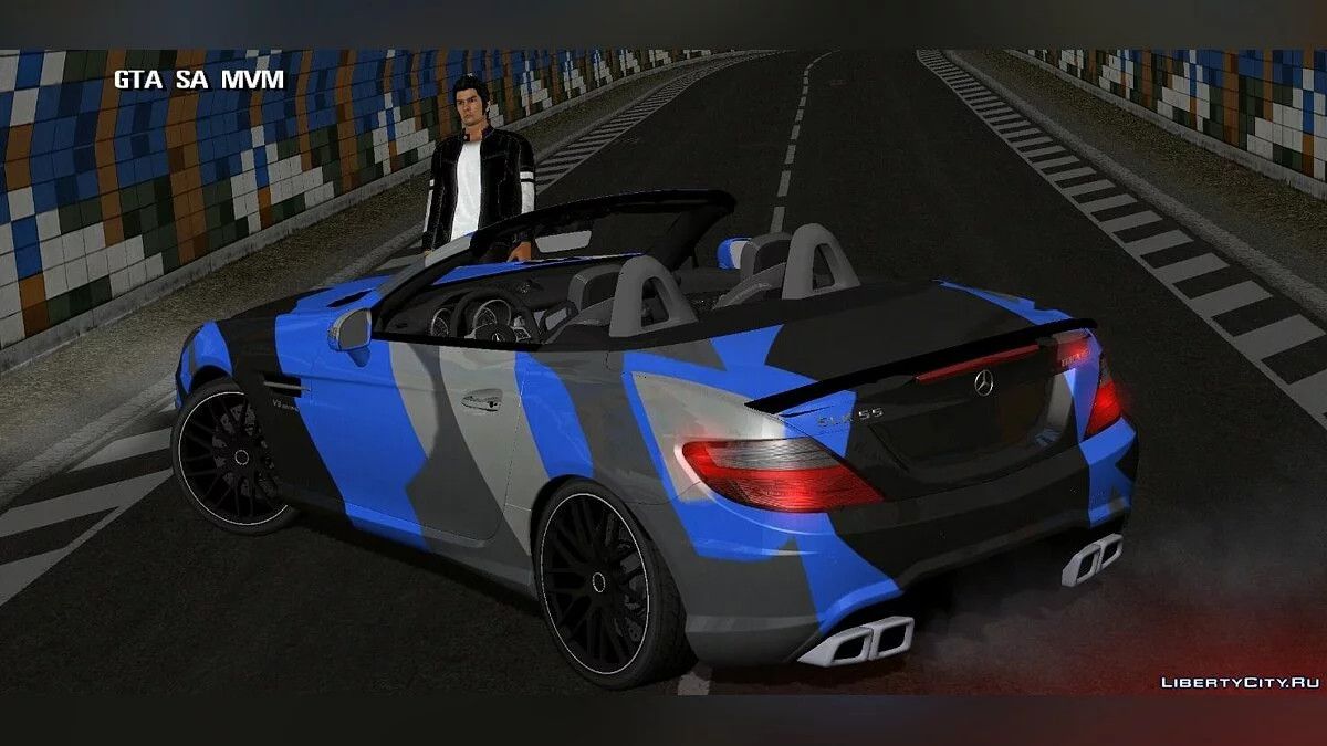 Mercedes-Benz SLK 55 AMG CAMO / GTA San Andreas (iOS, Android)