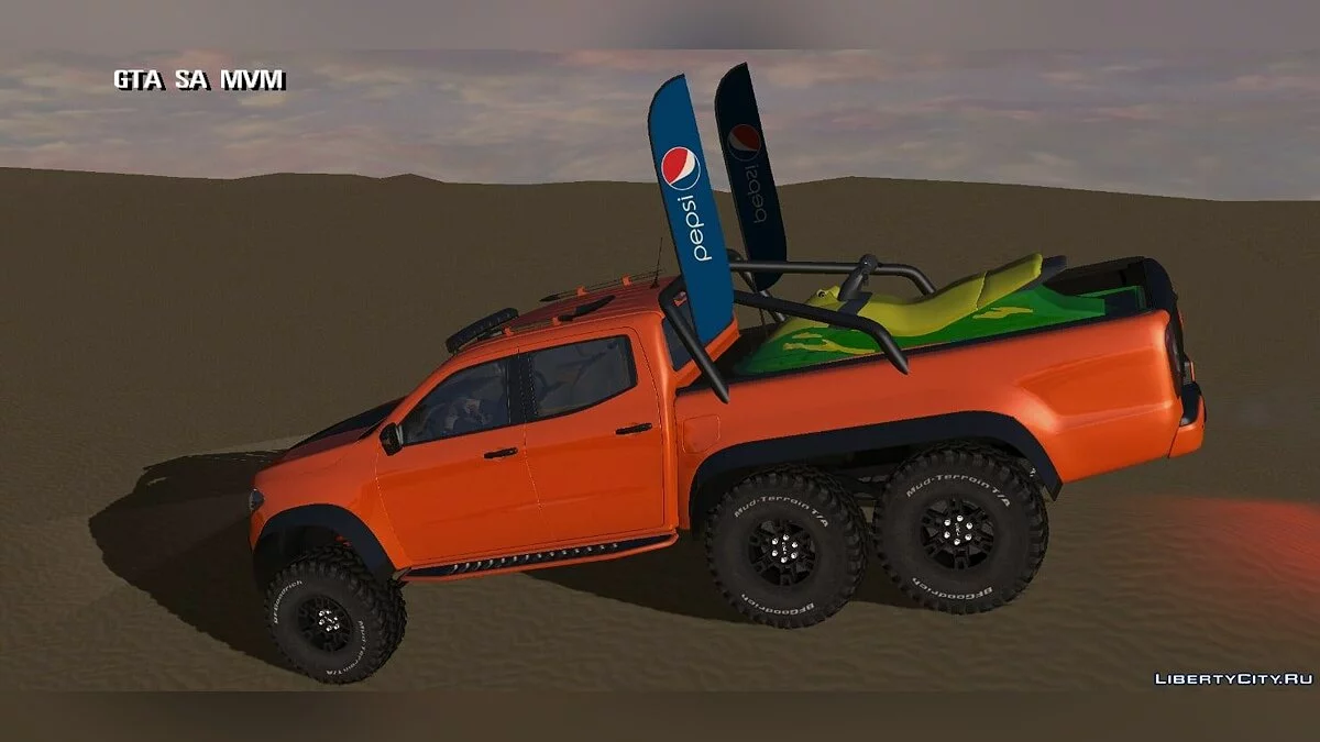 Mercedes Benz X 6x6 — пляжная версия / GTA San Andreas (iOS, Android)