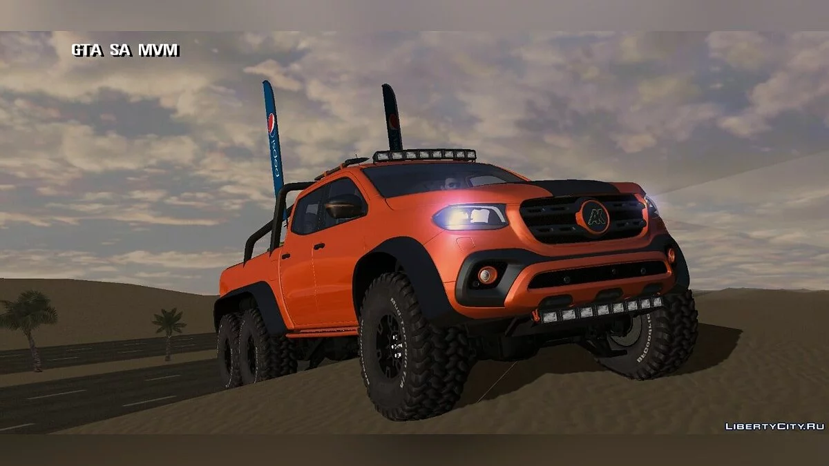 Mercedes Benz X 6x6 — пляжная версия / GTA San Andreas (iOS, Android)