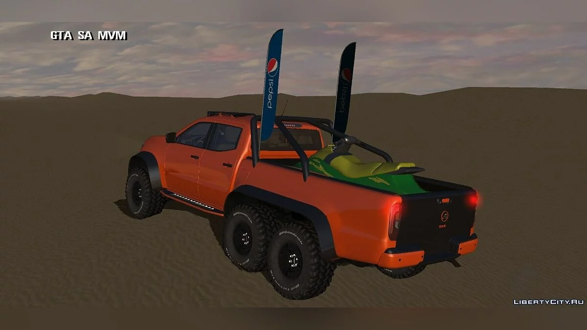 Mercedes Benz X 6x6 — пляжная версия / GTA San Andreas (iOS, Android)
