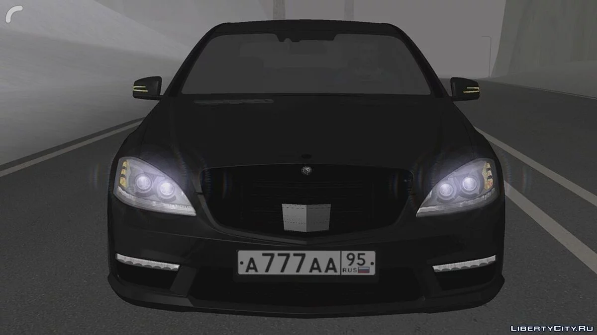 Mercedes-Benz W221 Black Version / GTA San Andreas (iOS, Android)