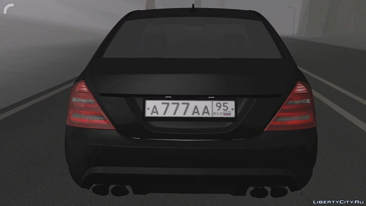 Mercedes-Benz W221 Black Version / GTA San Andreas (iOS, Android)