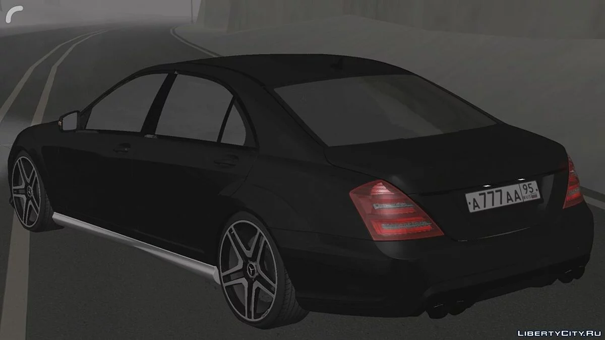 Mercedes-Benz W221 Black Version / GTA San Andreas (iOS, Android)