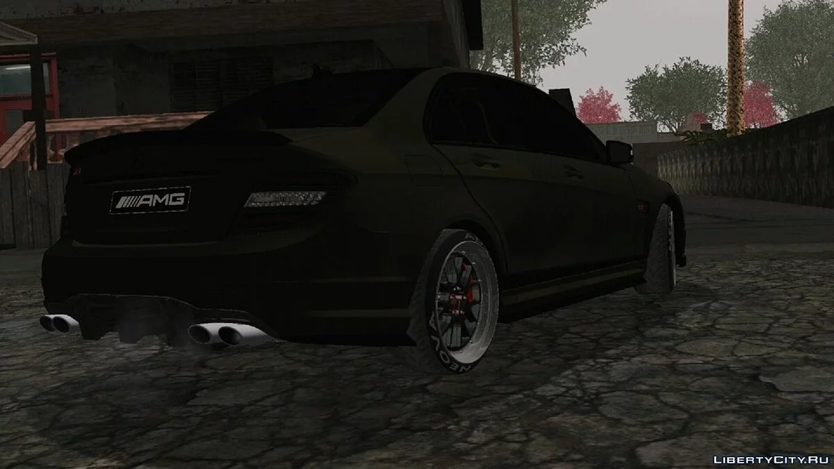Mercedes Benz C63 AMG камуфляж / GTA San Andreas (iOS, Android)