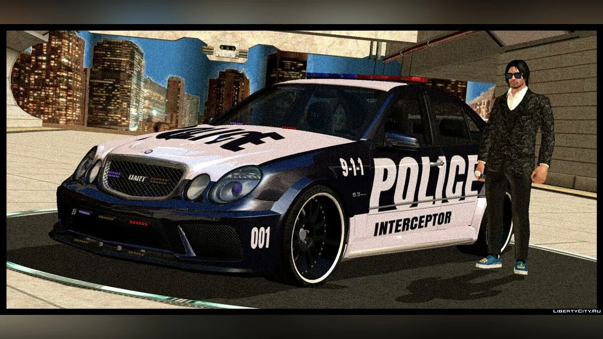 Mercedes Benz E63 + полиция и такси / GTA San Andreas (iOS, Android)