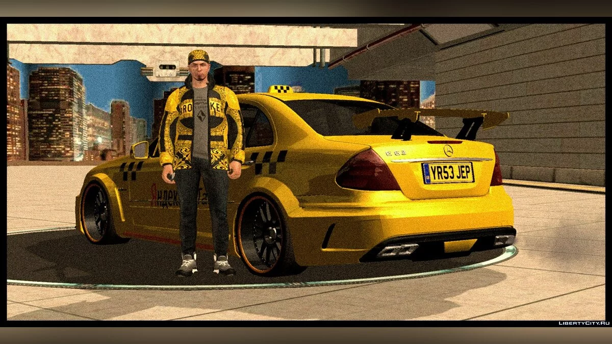 Mercedes Benz E63 + полиция и такси / GTA San Andreas (iOS, Android)