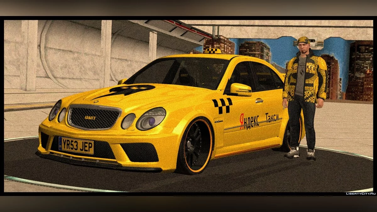 Mercedes Benz E63 + полиция и такси / GTA San Andreas (iOS, Android)