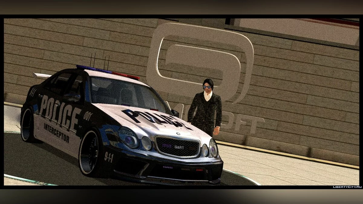 Mercedes Benz E63 + полиция и такси / GTA San Andreas (iOS, Android)