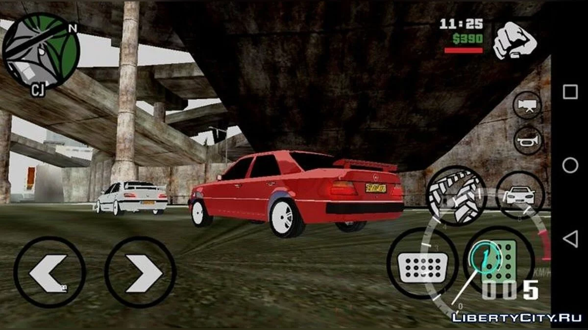 Mercedes-Benz W124 from: Taxi Movie [Android & PC] / GTA San Andreas (iOS, Android)