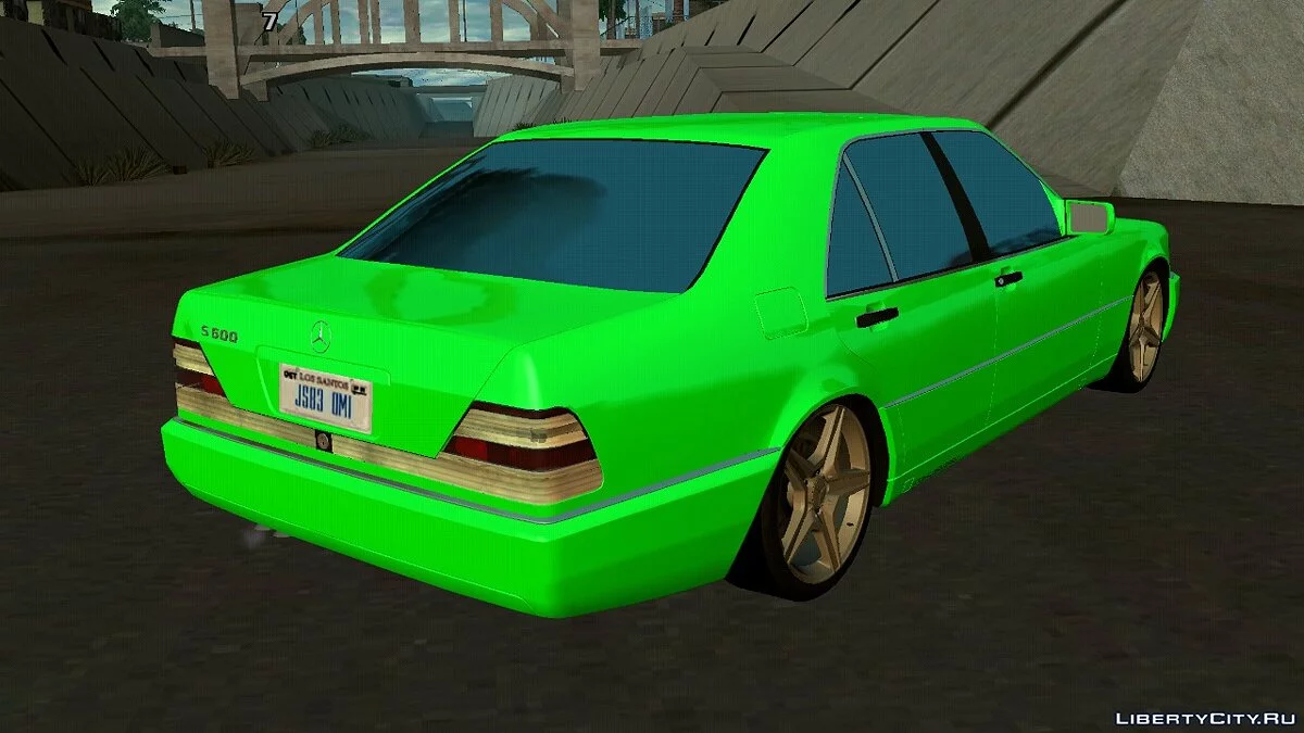 Mercdes-Benz S class W140 S600 (только DFF) / GTA San Andreas (iOS, Android)
