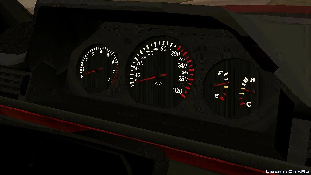 Mercedes-Benz E500 W124 v1 (только DFF) / GTA San Andreas (iOS, Android)