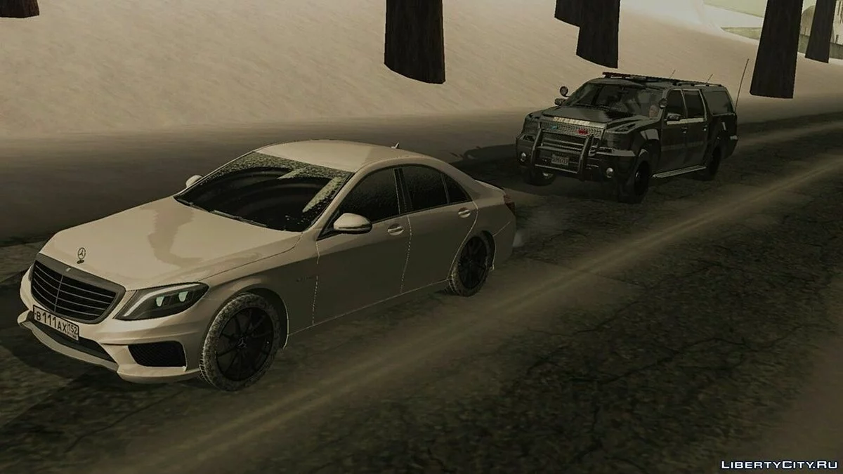 Mercedes-Benz (Зимняя версия) / GTA San Andreas (iOS, Android)