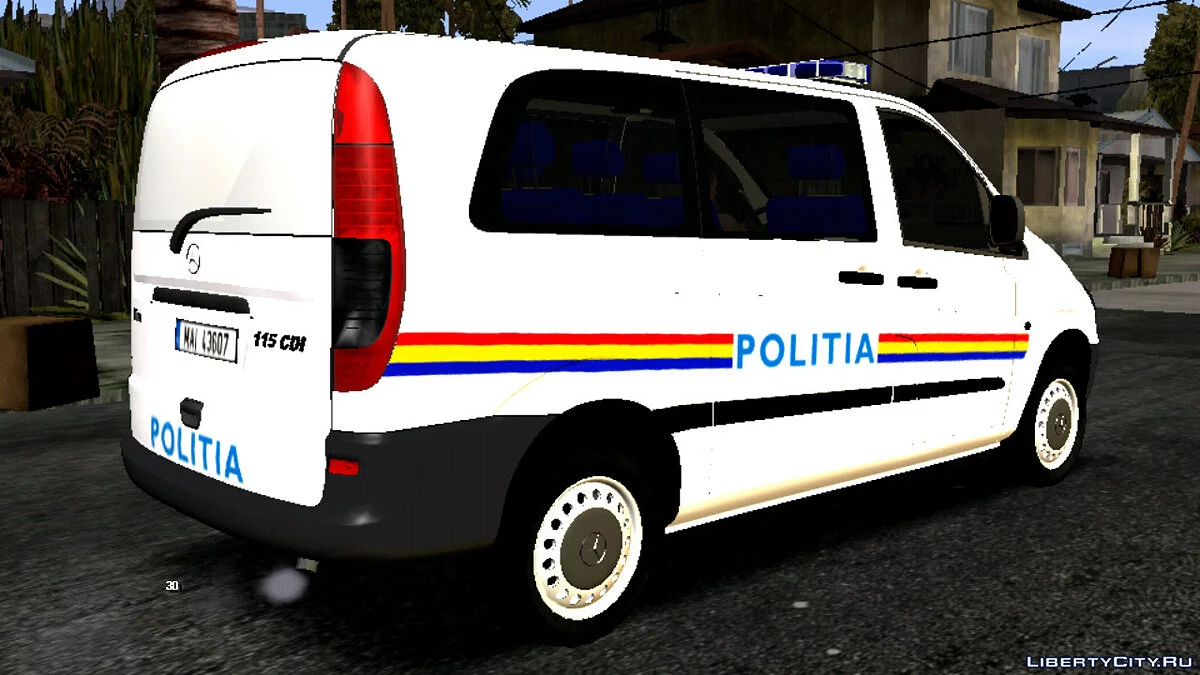 Mercedes-Benz Vito Jandarmeria 2021 / GTA San Andreas (iOS, Android)