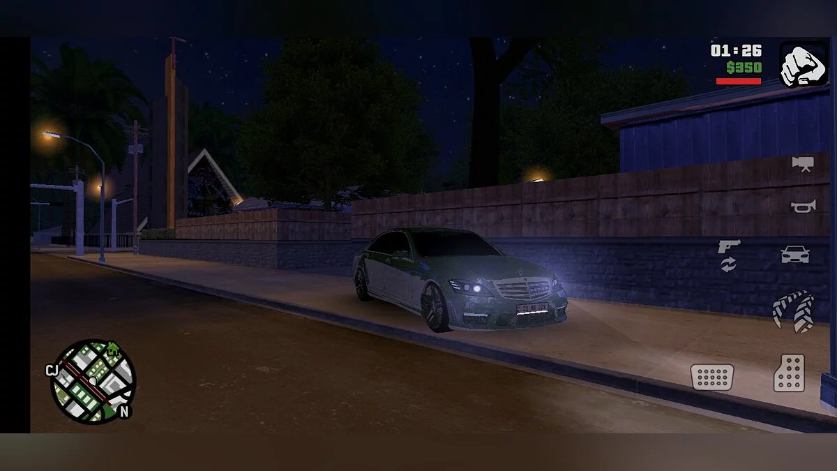 Mercedes-Benz W221 / GTA San Andreas (iOS, Android)