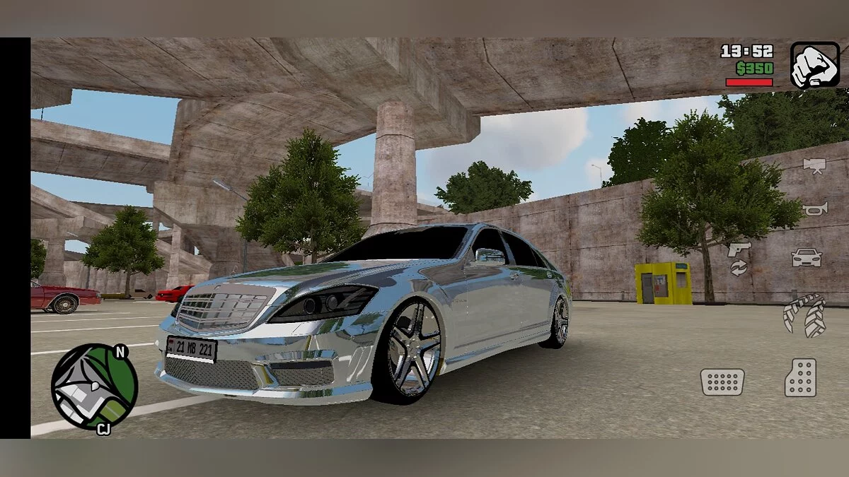 Mercedes-Benz W221 / GTA San Andreas (iOS, Android)