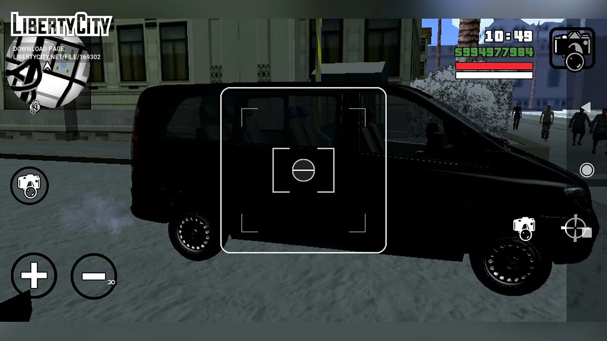 Полиция Mercedes Vito без опознавательных знаков / GTA San Andreas (iOS, Android)