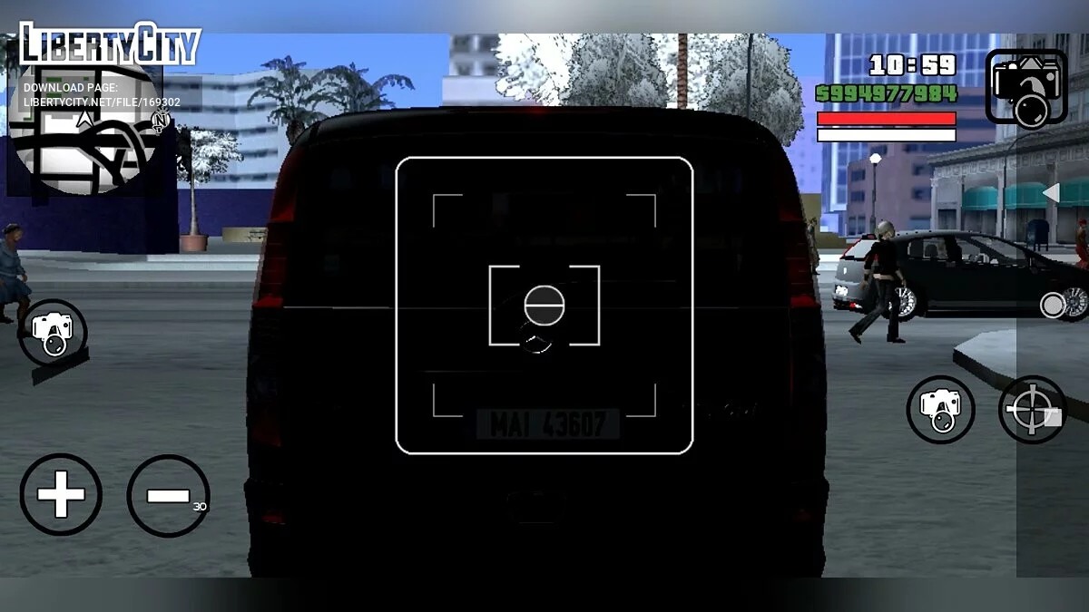 Полиция Mercedes Vito без опознавательных знаков / GTA San Andreas (iOS, Android)