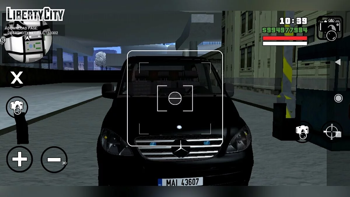 Полиция Mercedes Vito без опознавательных знаков / GTA San Andreas (iOS, Android)