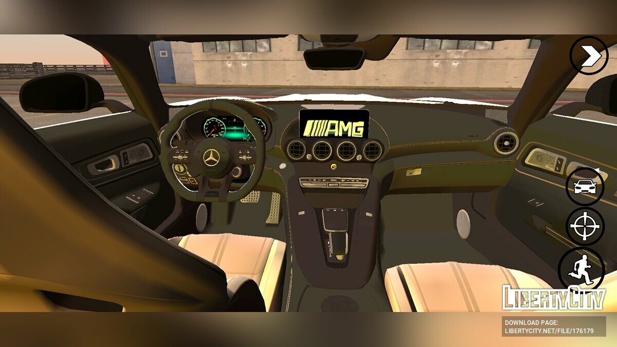 Скачать Mercedes-Amg GTR 2016 для GTA San Andreas (iOS, Android)