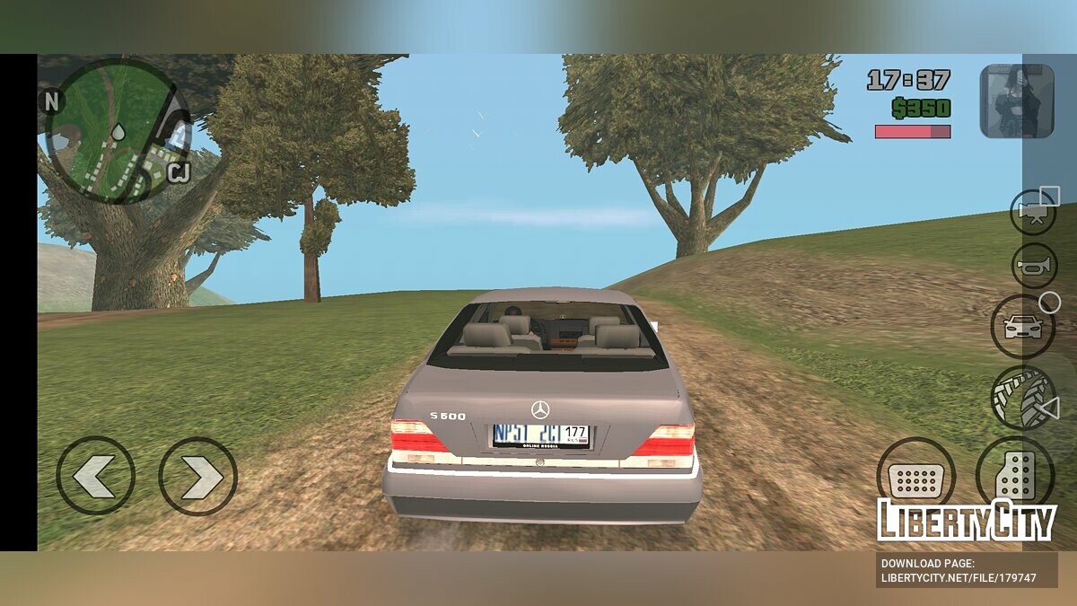 Скачать Mercedes Benz s600 для GTA San Andreas (iOS, Android)