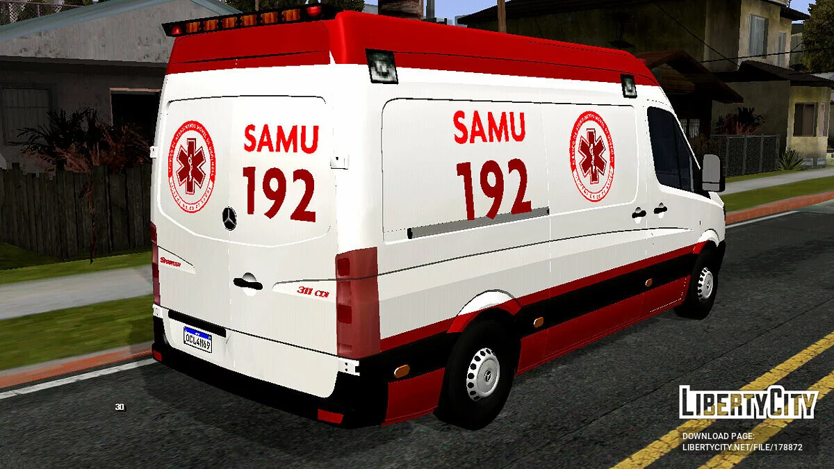 Mercedes-Benz Sprinter - Скорая Помощь (только DFF) / GTA San Andreas (iOS, Android)