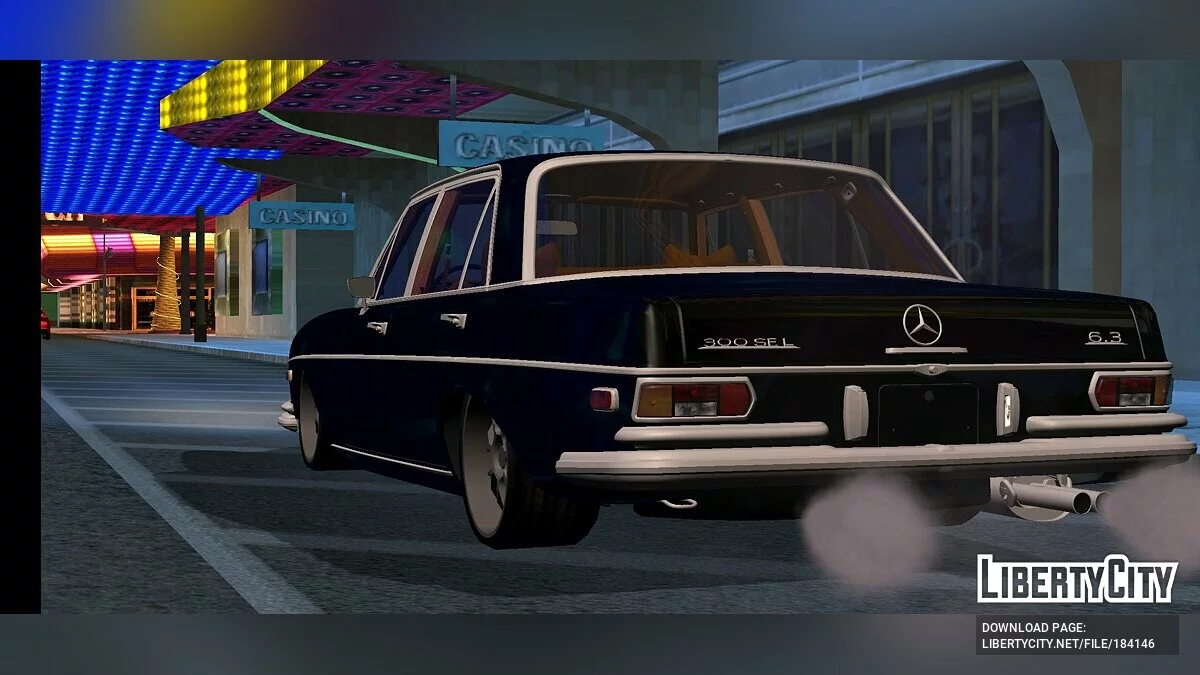 Mercedes-Benz 300SEL w109 Tuned v1.2 (только DFF) / GTA San Andreas (iOS, Android)