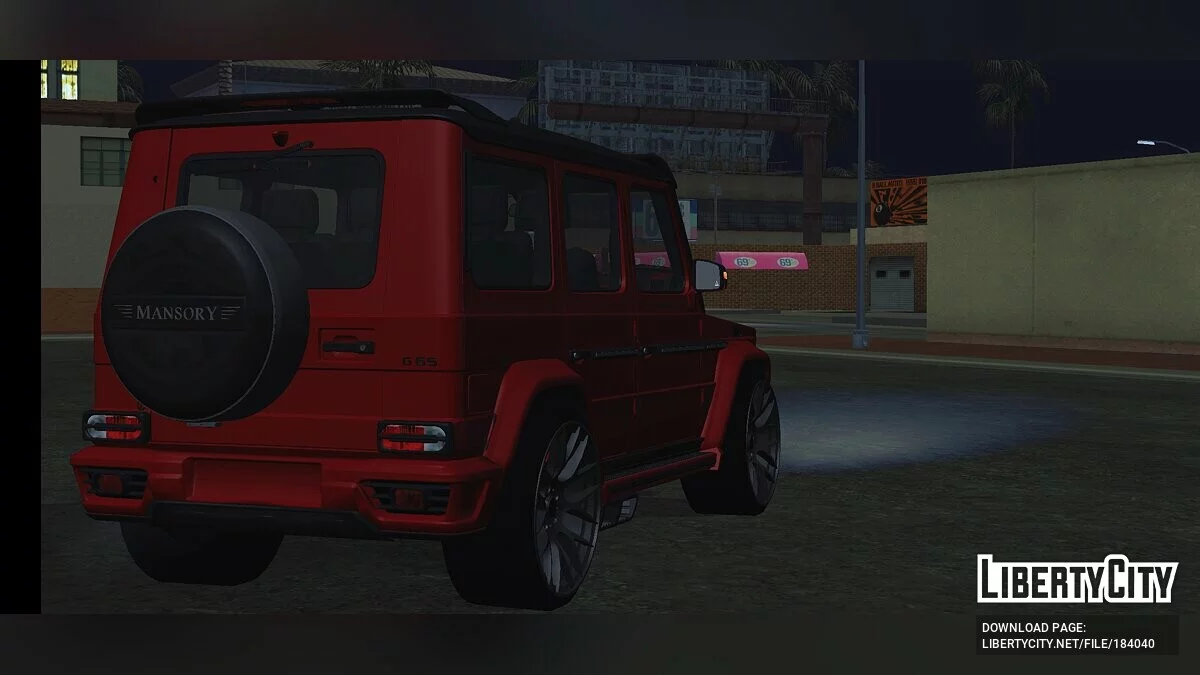 Mercedes-Benz G65 Mansory (только DFF) / GTA San Andreas (iOS, Android)