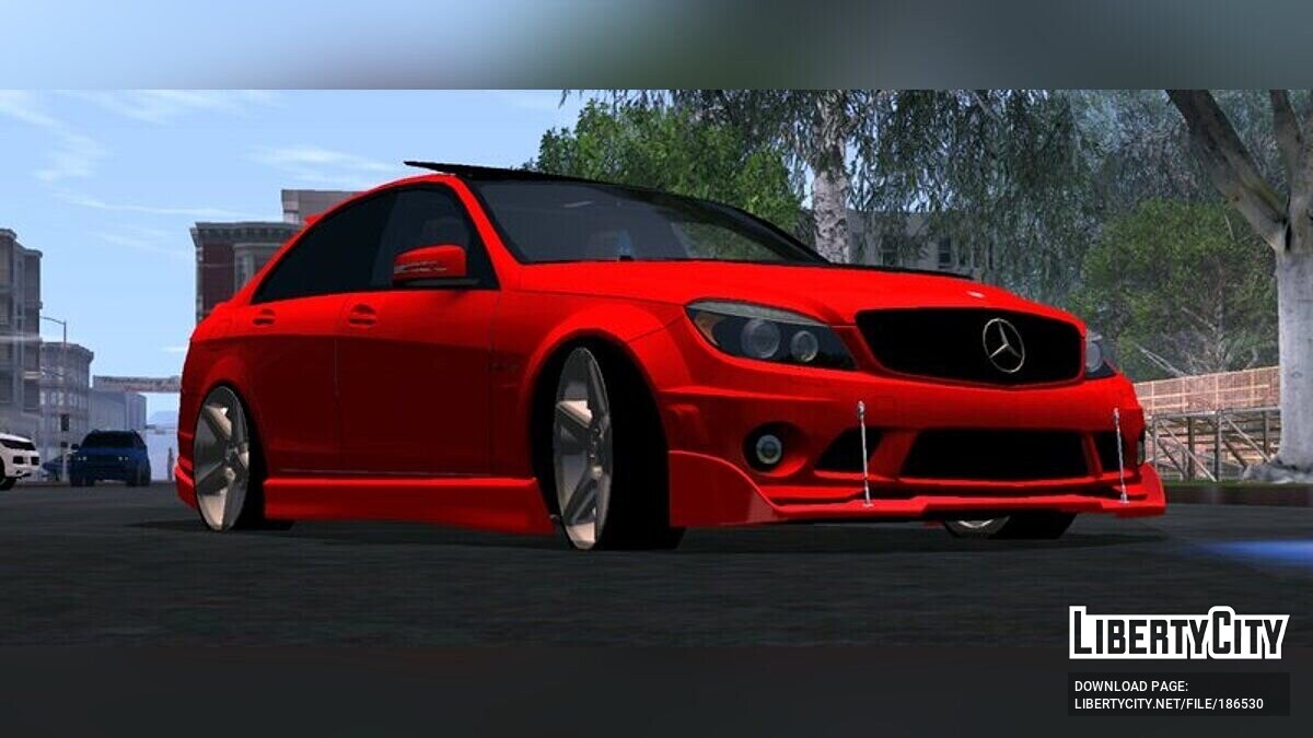 Mercedes-Benz car Mercedes-Benz C63 W204 Tuning for GTA San Andreas (iOS, Android)