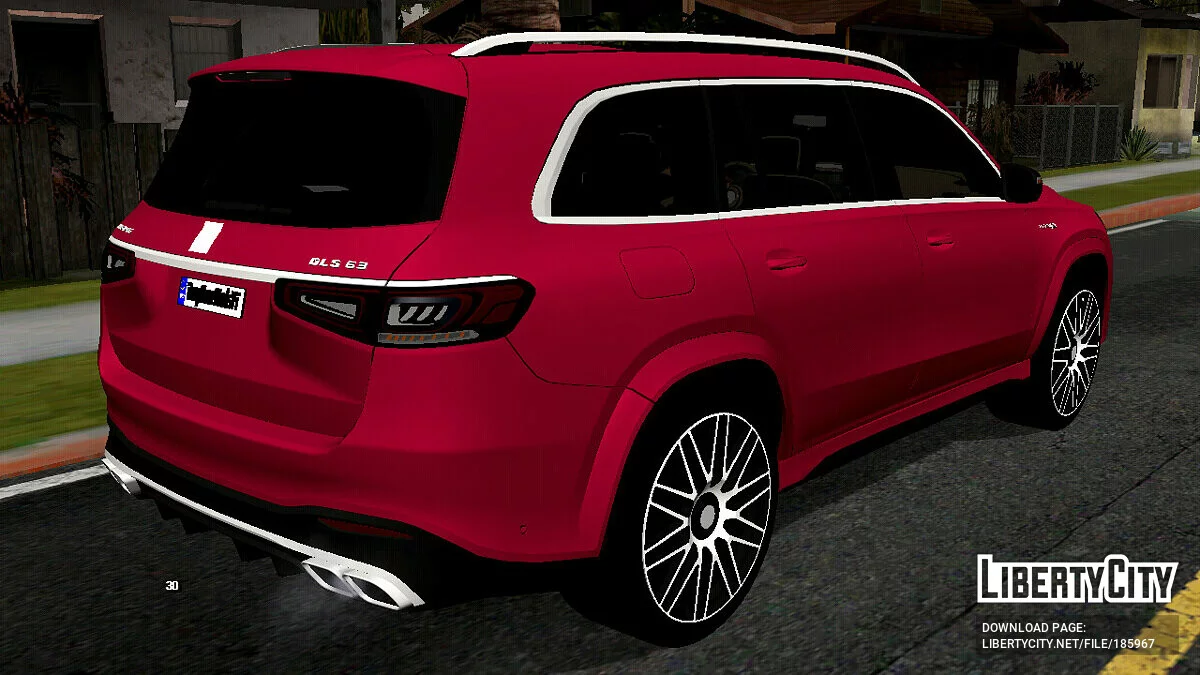 Mercedes-Benz GLS63 AMG X167 Night Edition 2022 (только DFF) / GTA San Andreas (iOS, Android)
