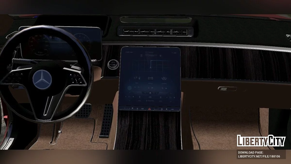 Mercedes-Benz S500 4 Matic W223 2022 / GTA San Andreas (iOS, Android)