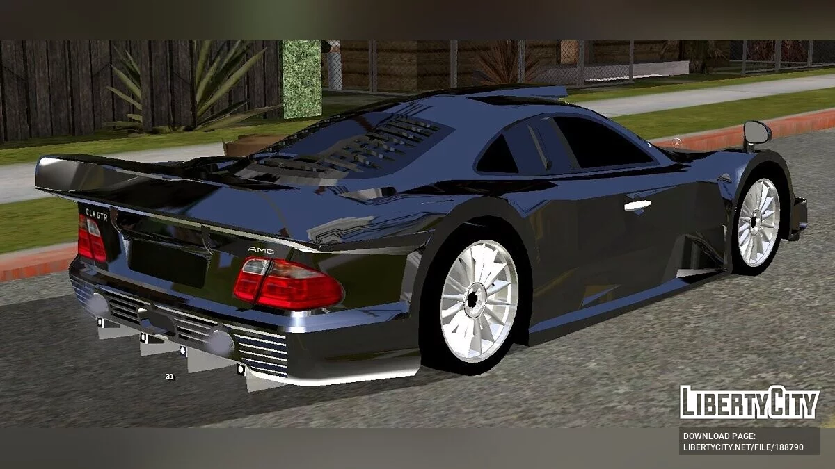 Mercedes-Benz CLK GTR 1998 Strassenversion / GTA San Andreas (iOS, Android)