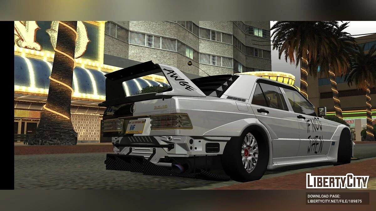 Mercedes-Benz E CLASS 190E ASAP ROCKY EDITION A$AP ROCKY / GTA San Andreas (iOS, Android)