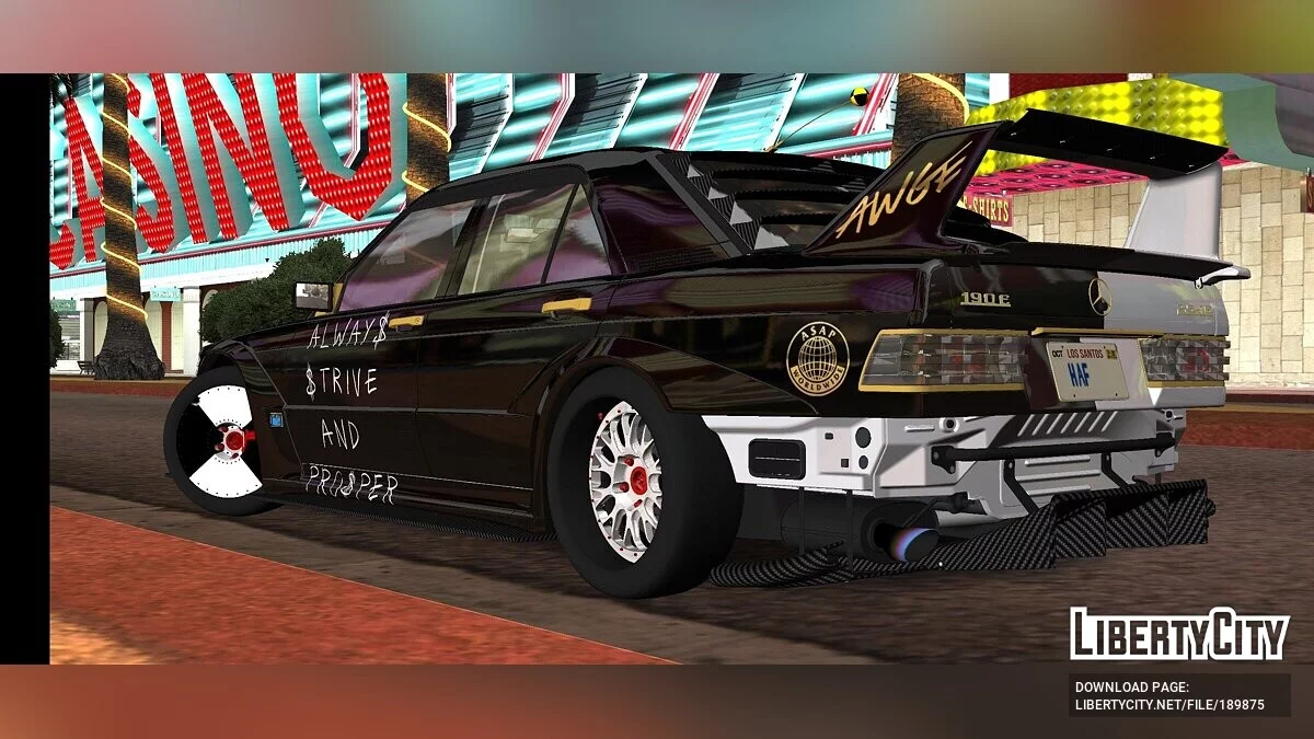 Mercedes-Benz E CLASS 190E ASAP ROCKY EDITION A$AP ROCKY / GTA San Andreas (iOS, Android)