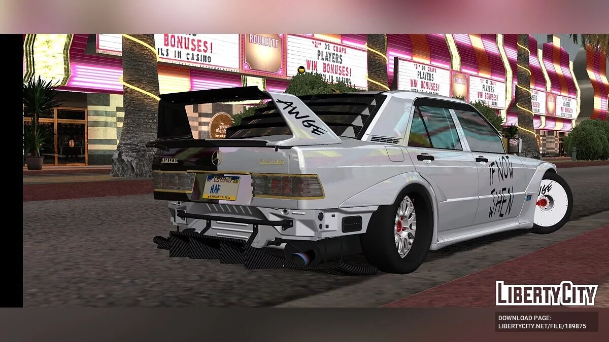 Mercedes-Benz E CLASS 190E ASAP ROCKY EDITION A$AP ROCKY / GTA San Andreas (iOS, Android)